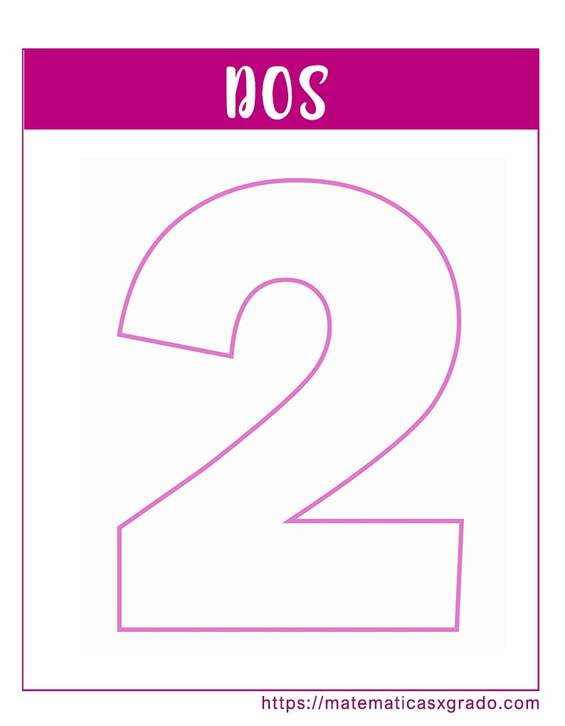 Numero 2 Para Imprimirpdf Para Colorear Numero 2 Para Imprimirpdf Para Colorear